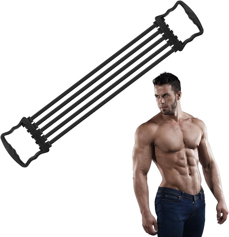 Chest Expander with 5 Removable Resistance Bands