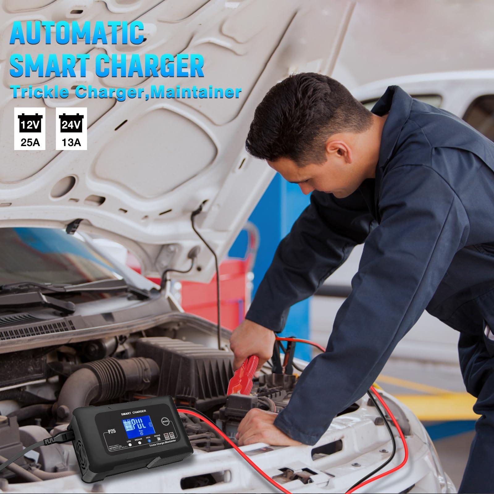 Car Battery Charger for 12V-24V