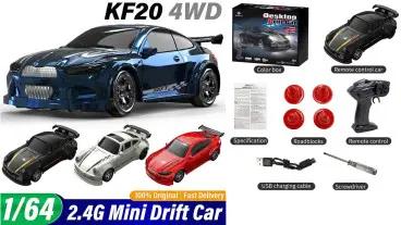 Four-wheel remote-controlled racing car toy